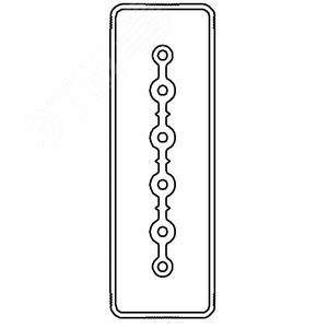 Секция прямая шинопровод 1+0 точек отвода L=1000мм Cu 6P 40A (LTC40LSP44AA000) - DKC (ДКС)