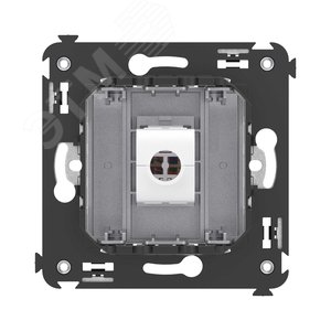 Avanti Компьютерная розетка RJ-45 без шторки в    стену, кат.5е одинарная Закаленная сталь - фото 4
