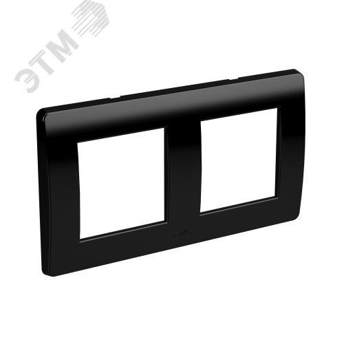 BRAVA Рамка 2 поста 4 модуля черная