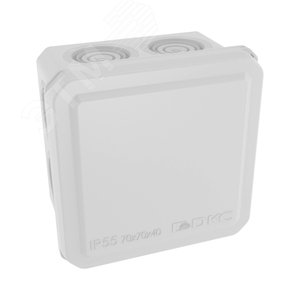 Коробка ответвительная с 8+2 кабельными вводами   д.20/20мм, IP55,70х70х40мм 2