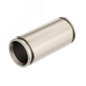 Муфта труба-труба D=20мм IP66/IP67 никелированная латунь 2