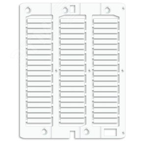 Маркировка для провода, жесткая, для трубочек. 4х23мм. Белая (60 шт на 1 листе)