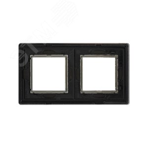 Рамка из алюминия, ''Avanti'', черная, 4 модуля 3