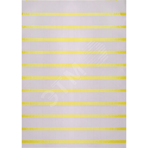 Самоламинирующаяся маркировка для проводов и кабелей 5-7мм. Желтая (112 шт. на пластине, упак. по 5 листов)