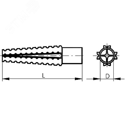 Дюбель металлический для газобетона 8x60 - фото 2