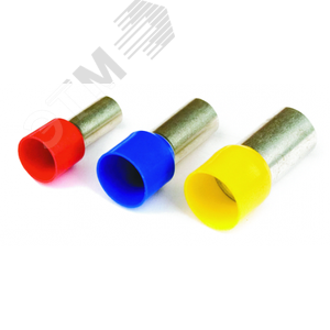 Наконечник-гильза 8мм с изолированным фланцем 0.25кв.мм желтый (НШВИ) (2ART501YL)