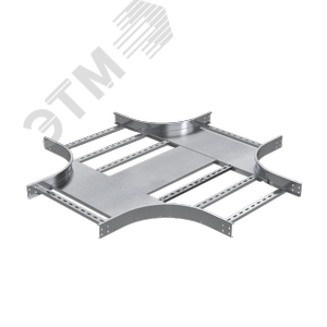 Х-образный ответвитель 80х500, R300, 1,5 мм, AISI 304 (ILXM3850C)