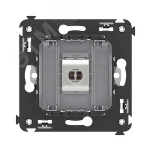 Avanti Компьютерная розетка RJ-45 без шторки в стену, кат.5e одинарная экранированная,  Закаленная сталь - фото 4