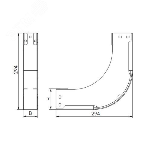 Угол вертикальный внутренний 90 градусов 35х100 в комплекте крепежные элементы соединительные пластины - фото 2