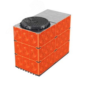 Кабельный колодец связи (ККС) пластиковый для кабельной канализации с пластиковым люком, F0, 1500х750х1125 мм - DKC (ДКС)