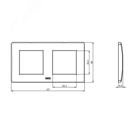 BRAVA Рамка 2 поста 4 модуля белая 2