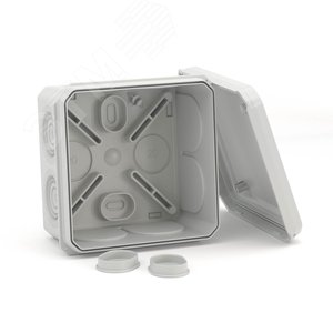 Коробка ответвительная с 8+2 кабельными вводами   д.20/20мм, IP55,70х70х40мм 4