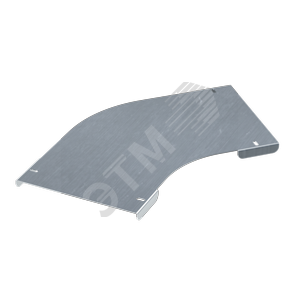 Крышка на угол горизонтальный 45 градусов 200, R600, 1,0 мм, нержавеющая сталь AISI 304 (IKLCV6200C)