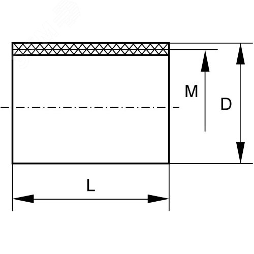 Втулка соединительная М63 черная 2