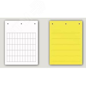 Табличка гибкая для маркировки оболочек 100x60мм. Клейкое основание. Винил. Красная (1 шт. на пластине, упак. по 10 листов)