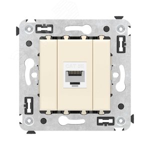 Avanti Компьютерная розетка RJ-45 без шторки в    стену кат.5е одинарная Ванильная дымка - фото 2