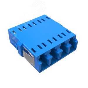 Адаптер LC/UPC-Quad, Senior/Senior, SC-footprint, ОS2, синий - DKC IT
