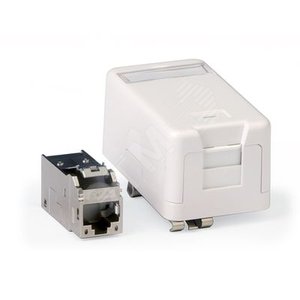 Инф розетка на DIN рейку CAT6A Keystone | RNK6AFSDIN | DKC