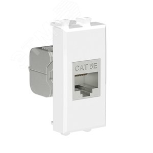 Avanti Компьютерная розетка RJ-45 без шторки      модульная кат.5е экранированная Белое облако 1    модуль - фото 3