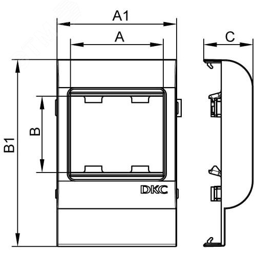Рамка-суппорт под 2 модуля 45x45мм PDA-45N 150 IN-Liner 2