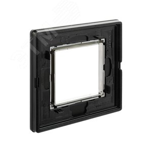 Рамка из алюминия, ''Avanti'', черная, 2 модуля 4