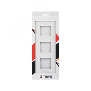 Рамка из металла, ''Avanti'', белая, 6 модулей 5