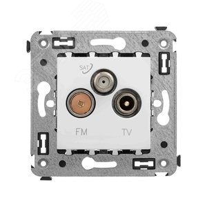 Avanti Розетка TV-FM-SAT в стену,  Белое облако - DKC (ДКС)