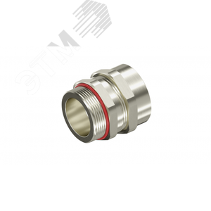 Взрывозащищенный кабельный ввод ANS под небронированный кабель M90х2 D54-62мм. Никелированная латунь. IP66/68