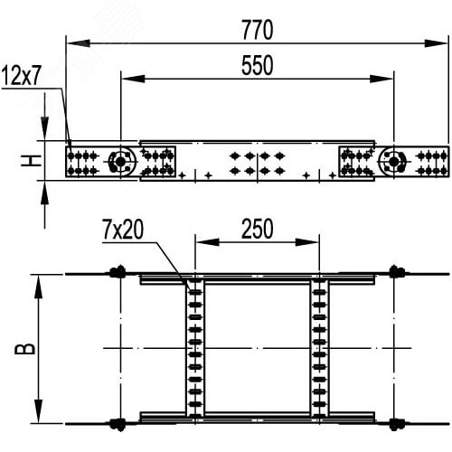 Угол вертикальный шарнирный 50х200мм универсальный цинк-ламельный 2