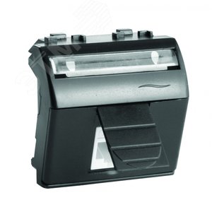 BRAVA Розетка компьютерная RJ45 черная