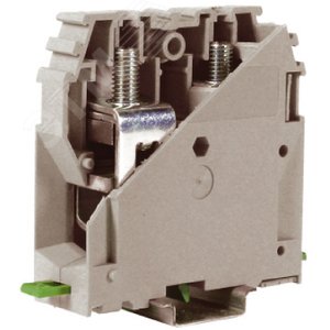 Клемма винтовая 95мм.кв. серая кабель/кабель (ZGA100GR)