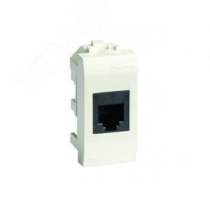 BRAVA Розетка компьютерная RJ45 категория 5е разъем экранированная белая - DKC (ДКС)