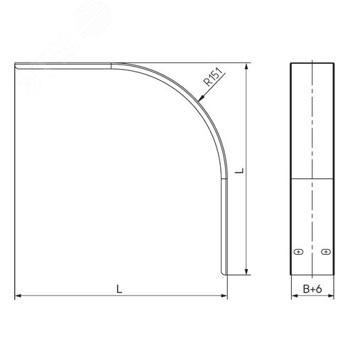 Крышка на угол вертикальный внешний 90 градусов 100х150, 1,5 мм, цинк-ламель, в комплекте с крепежными элементами необходимыми длямонтажа - фото 2