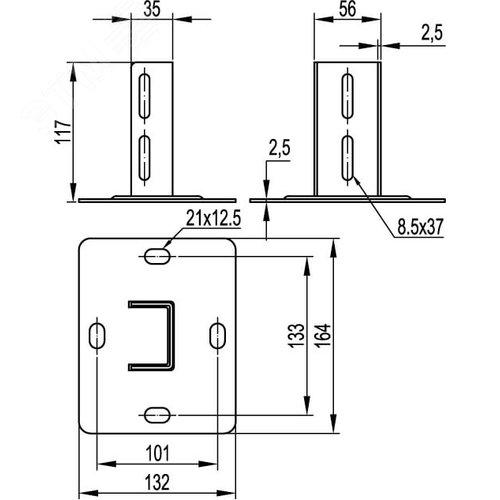 Крепление потолочное SSM горячеоцинкованное 2