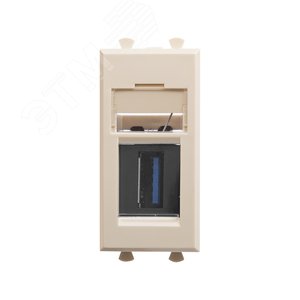 Avanti USB 3.0 розетка ''Ванильная дымка'' модульная, тип А-А, 1 модульная - DKC (ДКС)