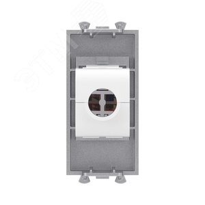 Avanti Компьютерная розетка RJ-45 без шторки      модульная, кат.5е, "Avanti", Закаленная сталь, 1  модуль - фото 4