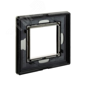 Рамка из алюминия, ''Avanti'', серая, 2 модуля 4