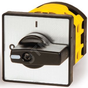 Площадка и ручка 48х48мм отверстие 22 мм серебро/черный модель 56 (AZ5608)