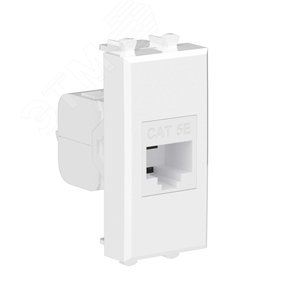 Avanti Розетка компьютерная RJ-45 без шторки      модульная, кат.5е, Белое облако, 1 модуль - фото 2