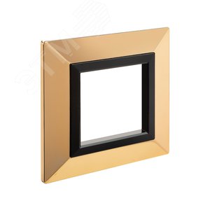 Рамка из металла, ''Avanti'', золотая, 2 модуля 2