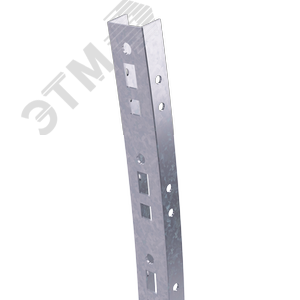 Профиль криволинейный, L293, толщина2,5 мм, на 2 рожка, цинк-ламель