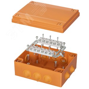 Коробка пластиковая FS с кабельными вводами иклеммниками,IP55,240х190х90мм, 12р, 450V,32A,10мм.кв - DKC (ДКС)