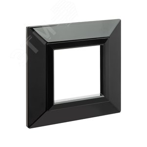 Рамка из металла, ''Avanti'', черная, 2 модуля 2