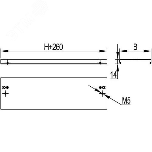 Крышка TD200/TDSR на ответвитель Т-образный вертикальный 200/80мм горячеоцинкованная 2