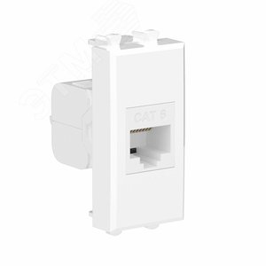 Avanti Розетка компьютерная RJ-45 без шторки      модульная кат.6 Белое облако 1 модуль - DKC (ДКС)