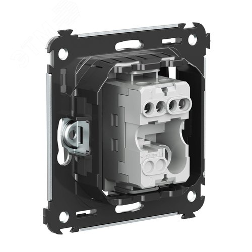 Avanti Выключатель одноклавишный, в стену, Черный квадрат 4