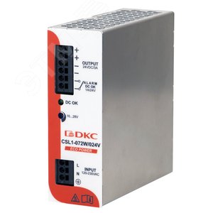 Источник питания ''ECO POWER'', однофазный, 72Вт, 3А, 24В - DKC (ДКС)