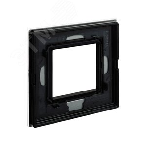 Рамка из натурального стекла,, ''Avanti'', светло-серая, 2 модуля 4