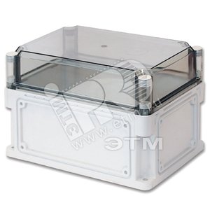 Корпус IP67 300х150х195 Hкрышки= 70 стенки с выбивным фланцем прозрачная крышка - DKC (ДКС)