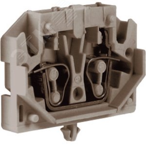 Зажим мини HPC.2GR проходной 2.5 кв.мм серый (ZHP160GR) - DKC (ДКС)